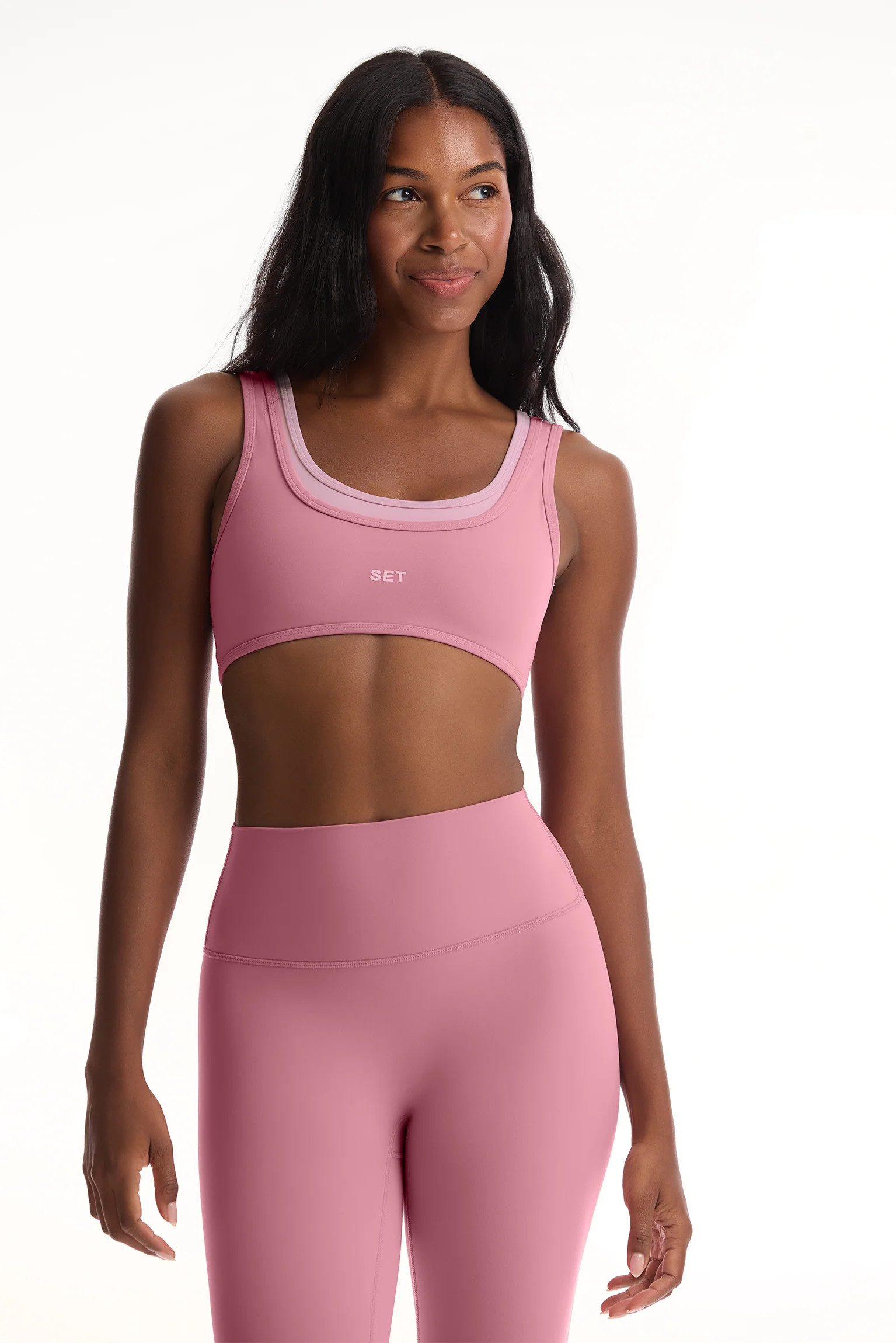AIRLUXE™ BREATHE LAYER SCOOP BRA - GLOSSY | SET Active