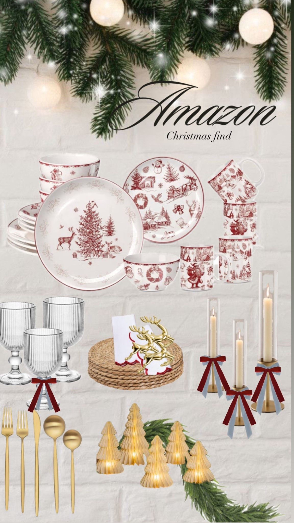 ✨ Getting ready for the coziest time of the year! 🎄 Here’s a peek at my Christmas tablescape, from the plates to the spoons, every detail was picked to make our holiday dinner feel extra special. ❤️✨

Comment “shop” to grab all the pieces and recreate this festive look at home! 🎅🏽🍽️

#ChristmasTableDecor #HolidayTablescape #FestiveDecor #ChristmasDinner #HomeInspo #TableSetting #HolidayVibes

#LTKHome #LTKHoliday #LTKOver40 #LTKSeasonal #LTKHoliday
