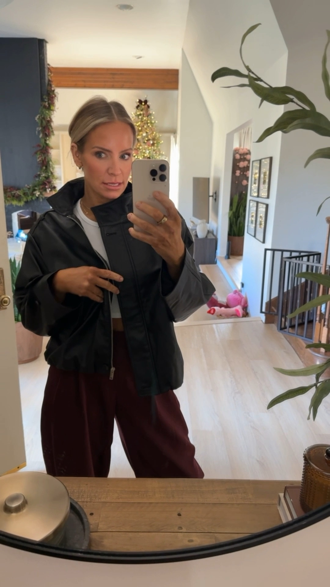 I’m wearing a medium in both jackets.

Pants: xs regular 