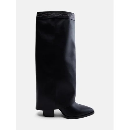 No Boundaries Women s Tall Foldover Cuff Boots | Walmart (US)