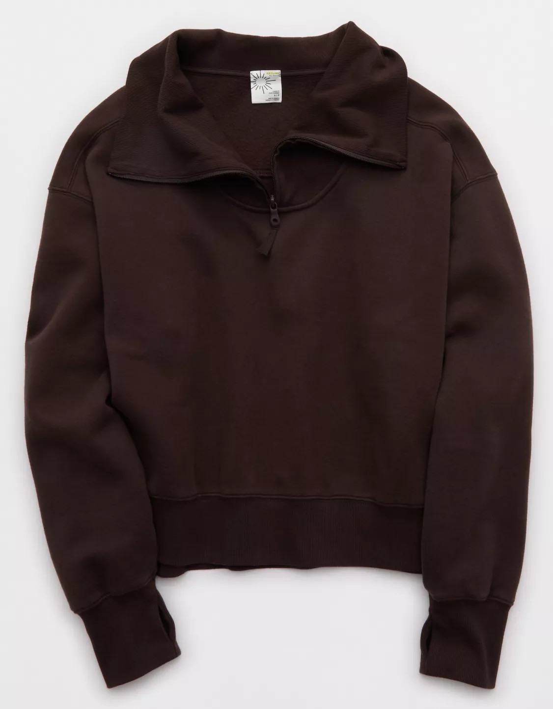 OFFLINE By Aerie Cloud Fleece Quarter Zip Sweatshirt | Aerie