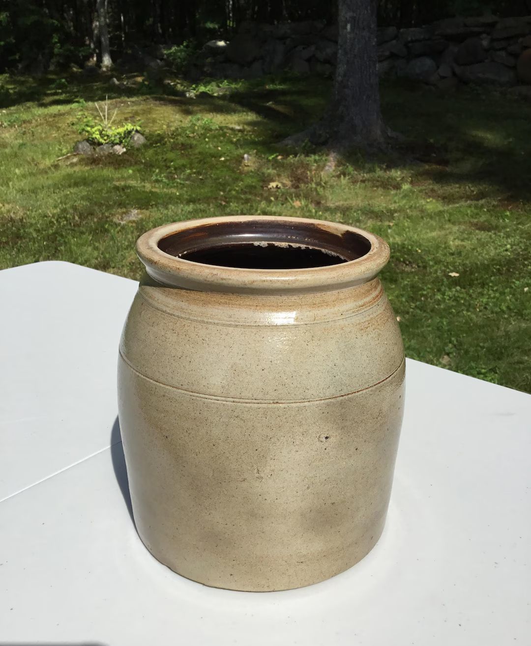 Antique Prim Salt Glaze Stoneware Preserve Pantry Squatty Storage Crock Jar 8h - Etsy | Etsy (US)