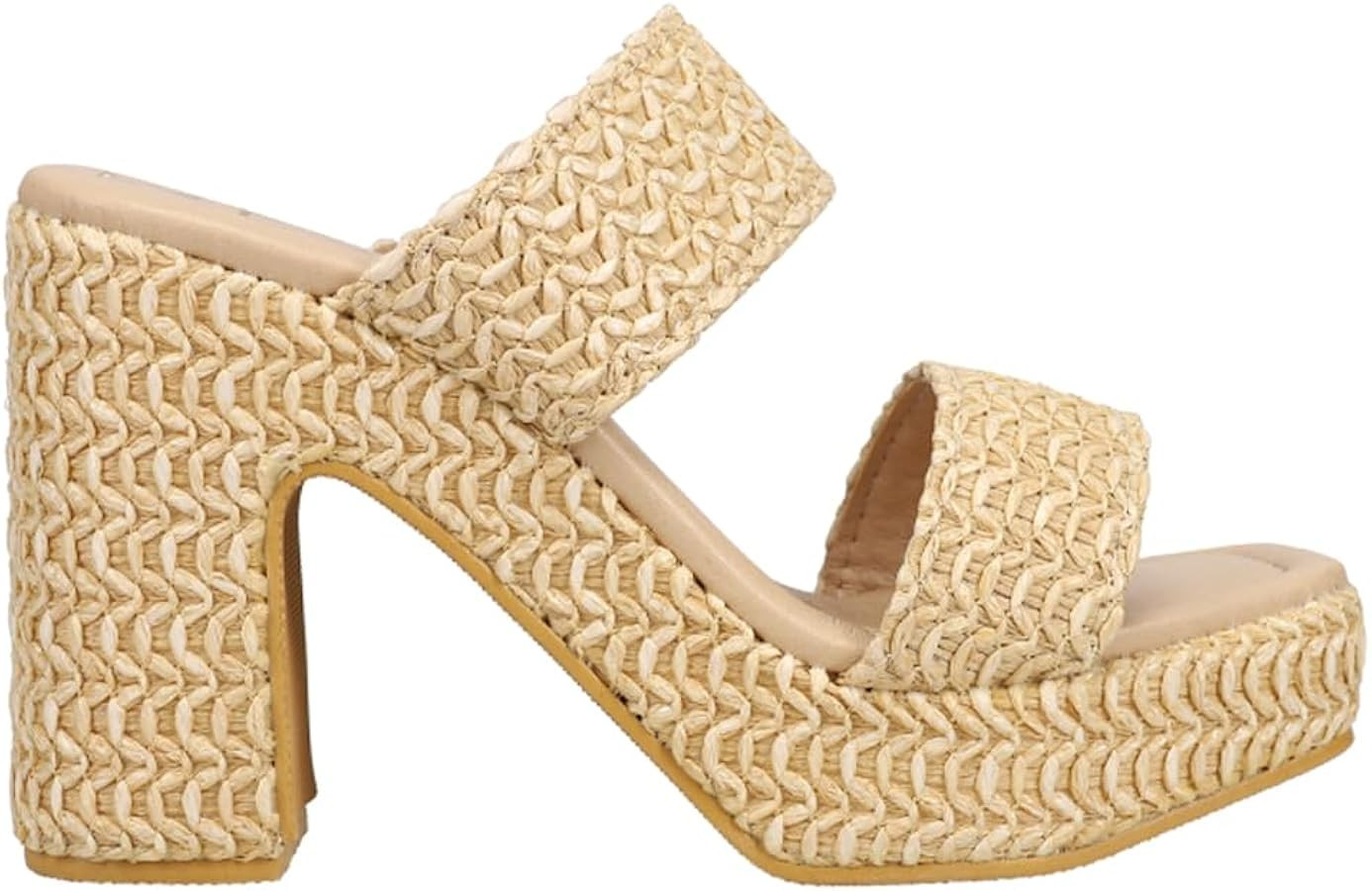 Matisse Women's GEM Flatform Heels (Natural, us_Footwear_Size_System, Adult, Women, Numeric, Medi... | Amazon (US)