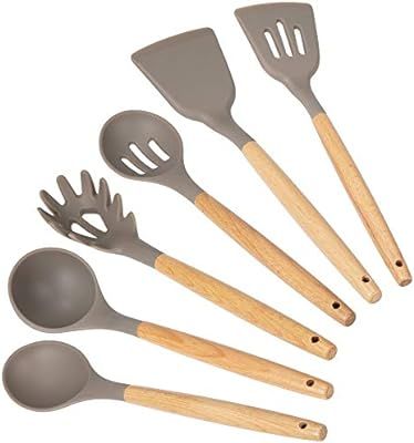 mDesign Kitchen Utensil Set - Includes Spatula/Turner, Serving/Mixing Spoon, Slotted Spoon Slotte... | Amazon (CA)