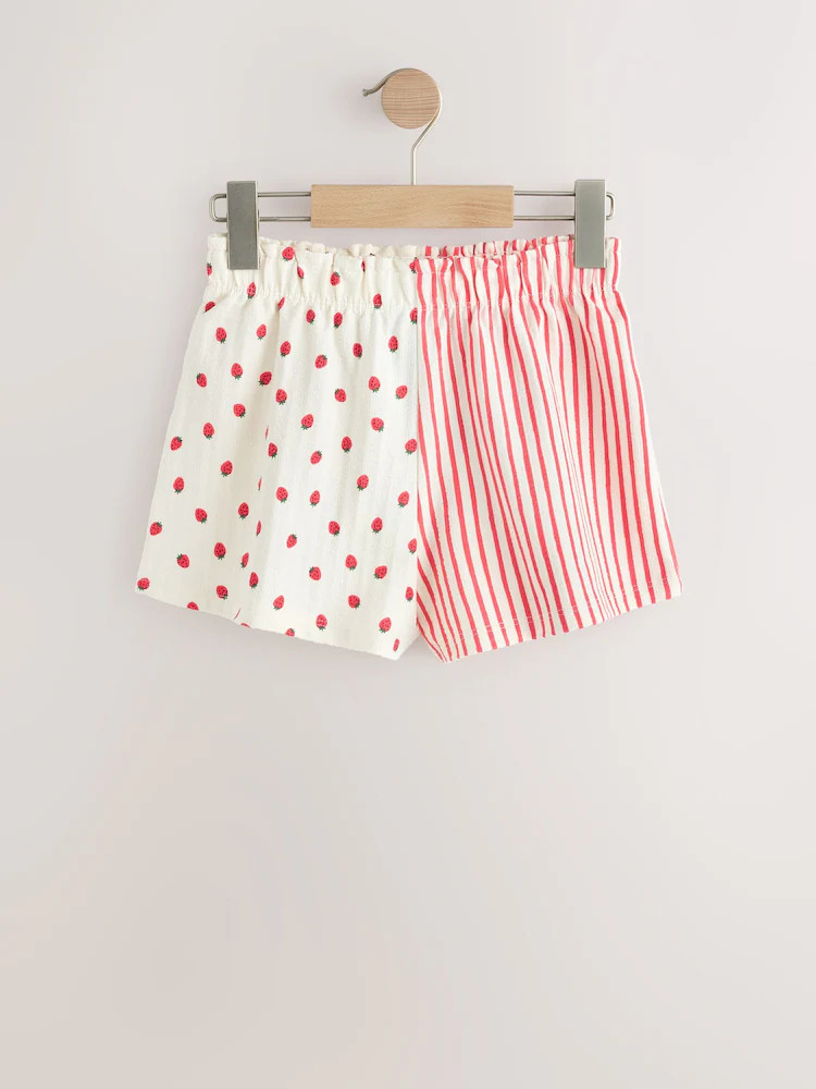 Ecru/Red Stripe Strawberry Shorts (3mths-7yrs) | Next US