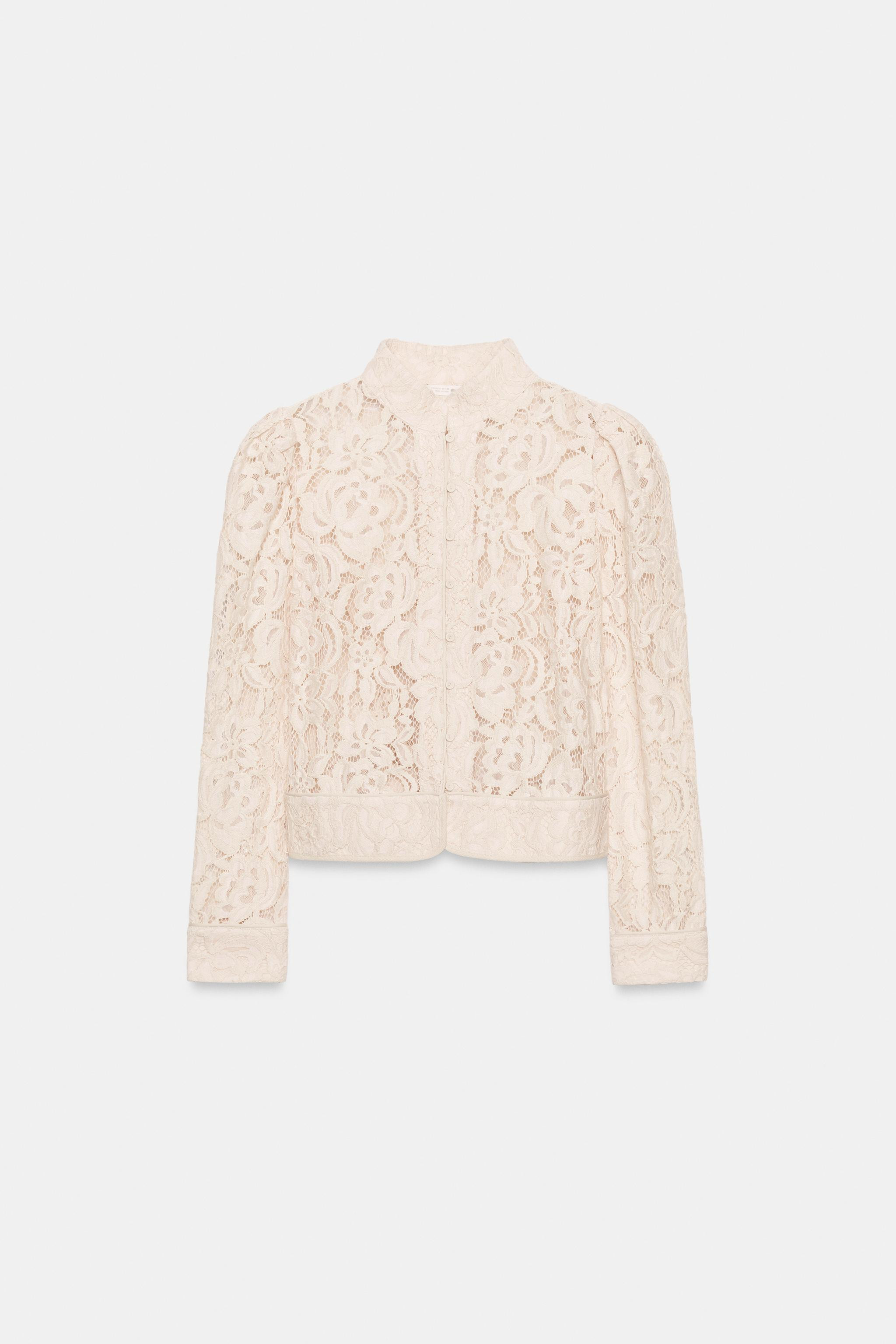ZW COLLECTION LACE BLAZER | Zara US