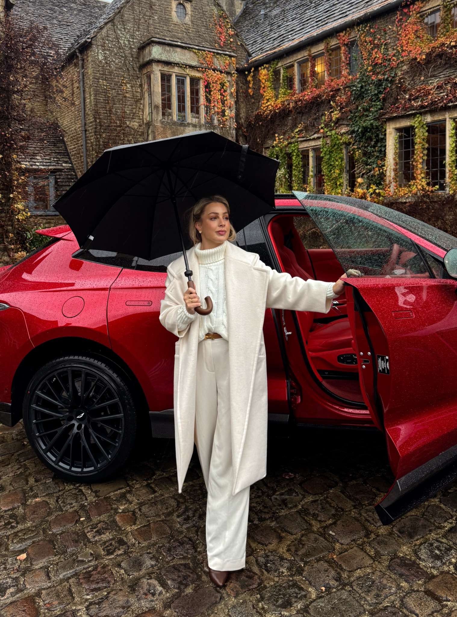 Winter whites in tailored trousers and a cable knit jumper 🌧️

#LTKwinter #LTKuk