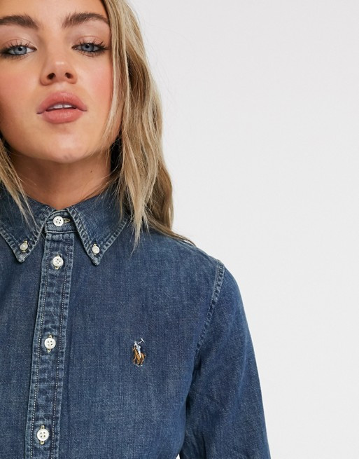 Polo Ralph Lauren classic logo denim shirt | ASOS (Global)