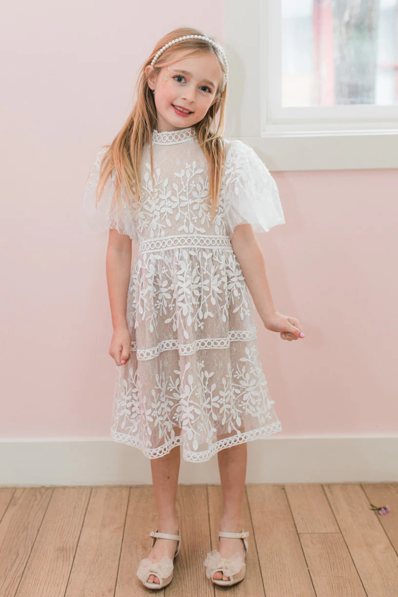 Mini Sicily Dress with Flutter Sleeves | Ivy City Co
