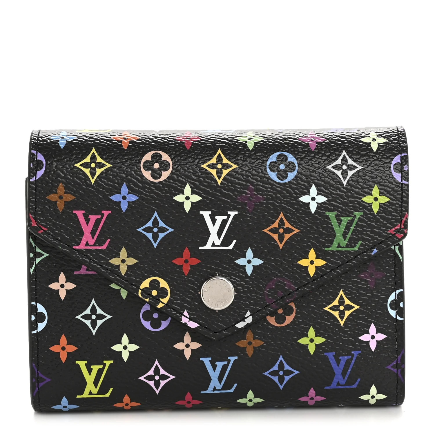 LV x TM Monogram Multicolor Victorine Wallet Black | FASHIONPHILE (US)