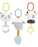 Simple Joys by Carter's Baby Stroller Toys Bundle, Panda/Lamb/Cow, One Size | Amazon (US)
