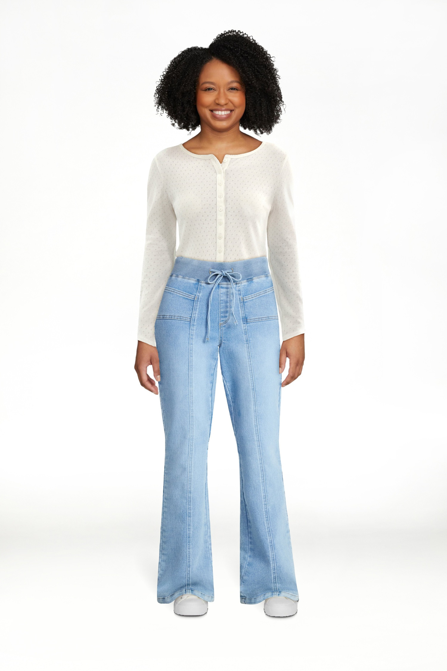 No Boundaries Seam Front Bootcut Pants, 31.5'' Inseam, Women's XXS-XXL | Walmart (US)