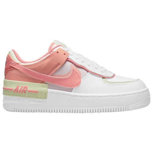 Nike Womens Nike Air Force 1 Shadow - Womens Shoes White/Magic Ember/Lime Ice Size 12.0 | Foot Locker (US)