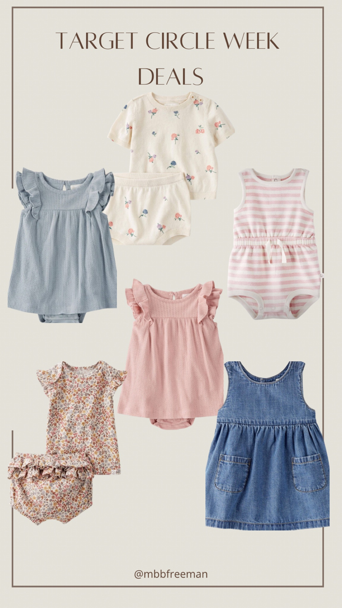 Target circle deals on baby clothes 

#LTKKids #LTKSummerSales #LTKBaby