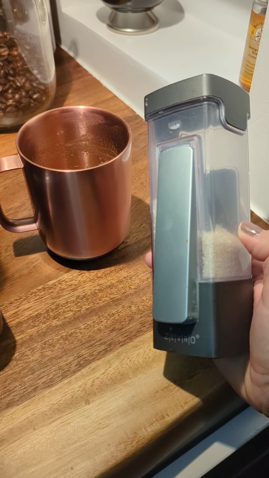 This sugar dispenser is the perfect portion control tool. It easily interchanges into these measurements, 1/4 tsp, 1/2 tsp, or 1 tsp, so that you get the right amount of sugar or any powdered food. 

#LTKFind #LTKhome