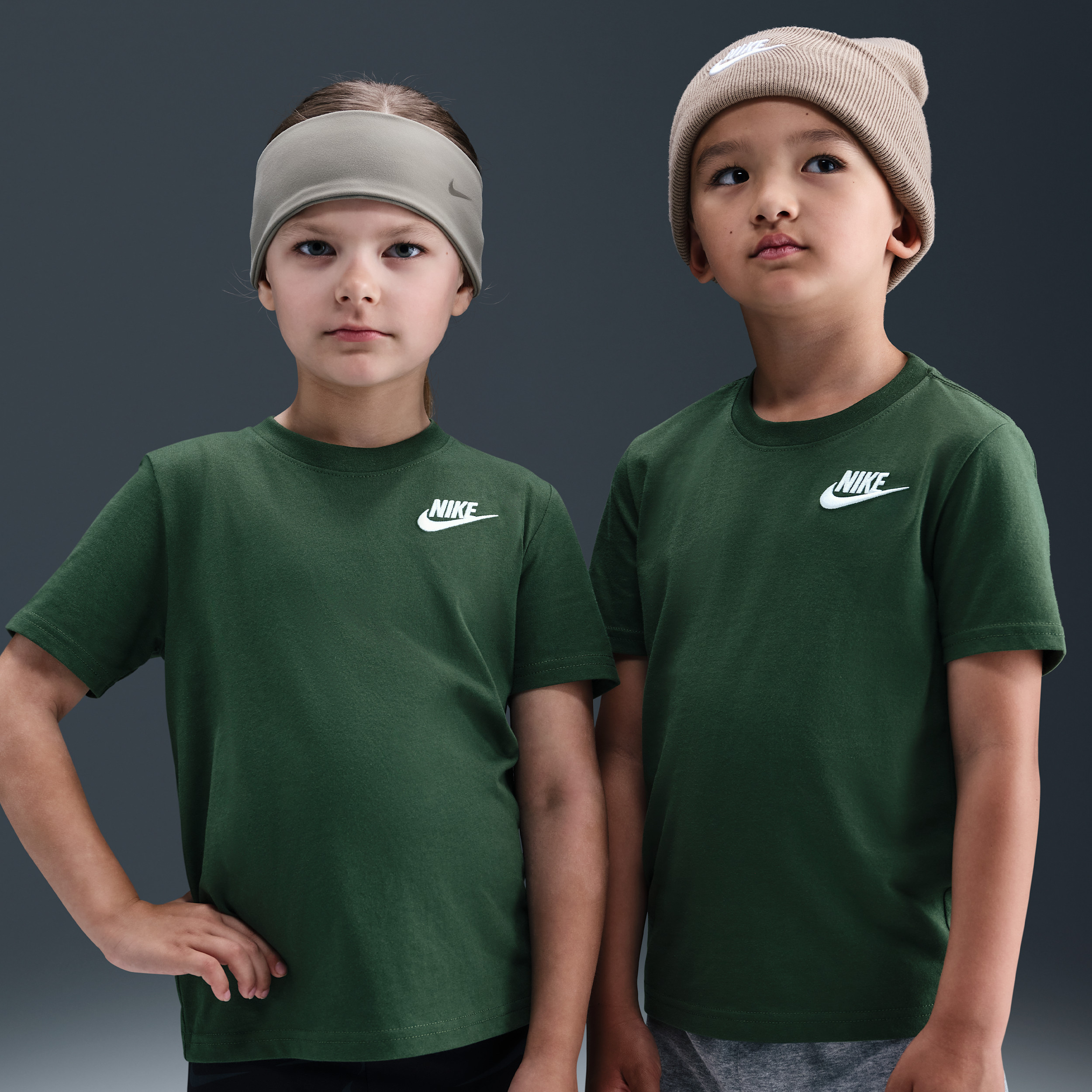 Nike Sportswear Little Kids' T-Shirt in Green | 86C545-F1J | Nike (US)