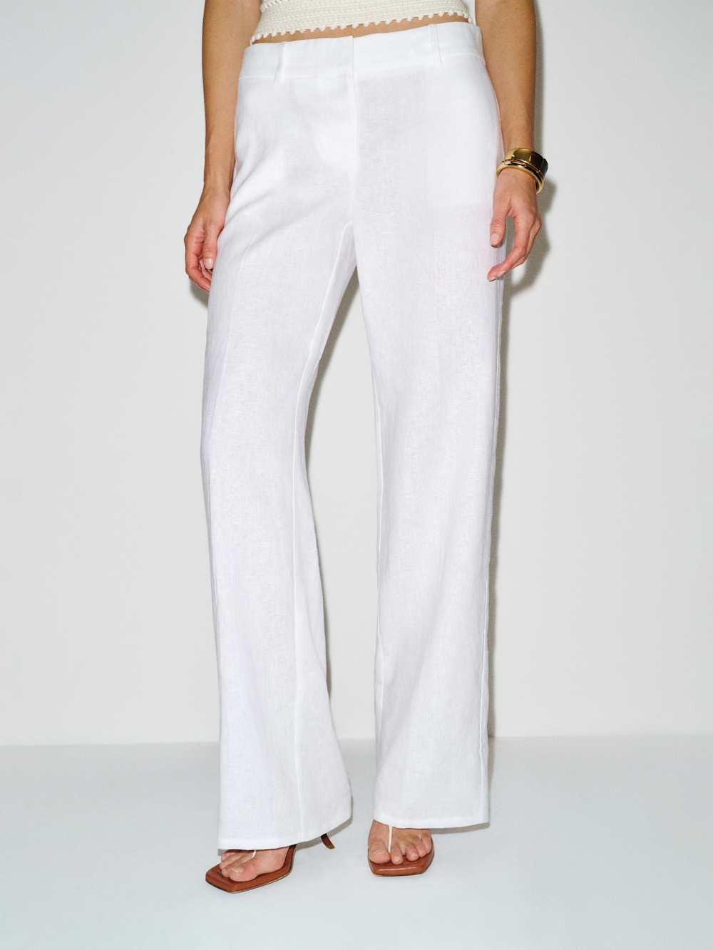 Gisele Low Rise Linen Pant | Reformation (Global)