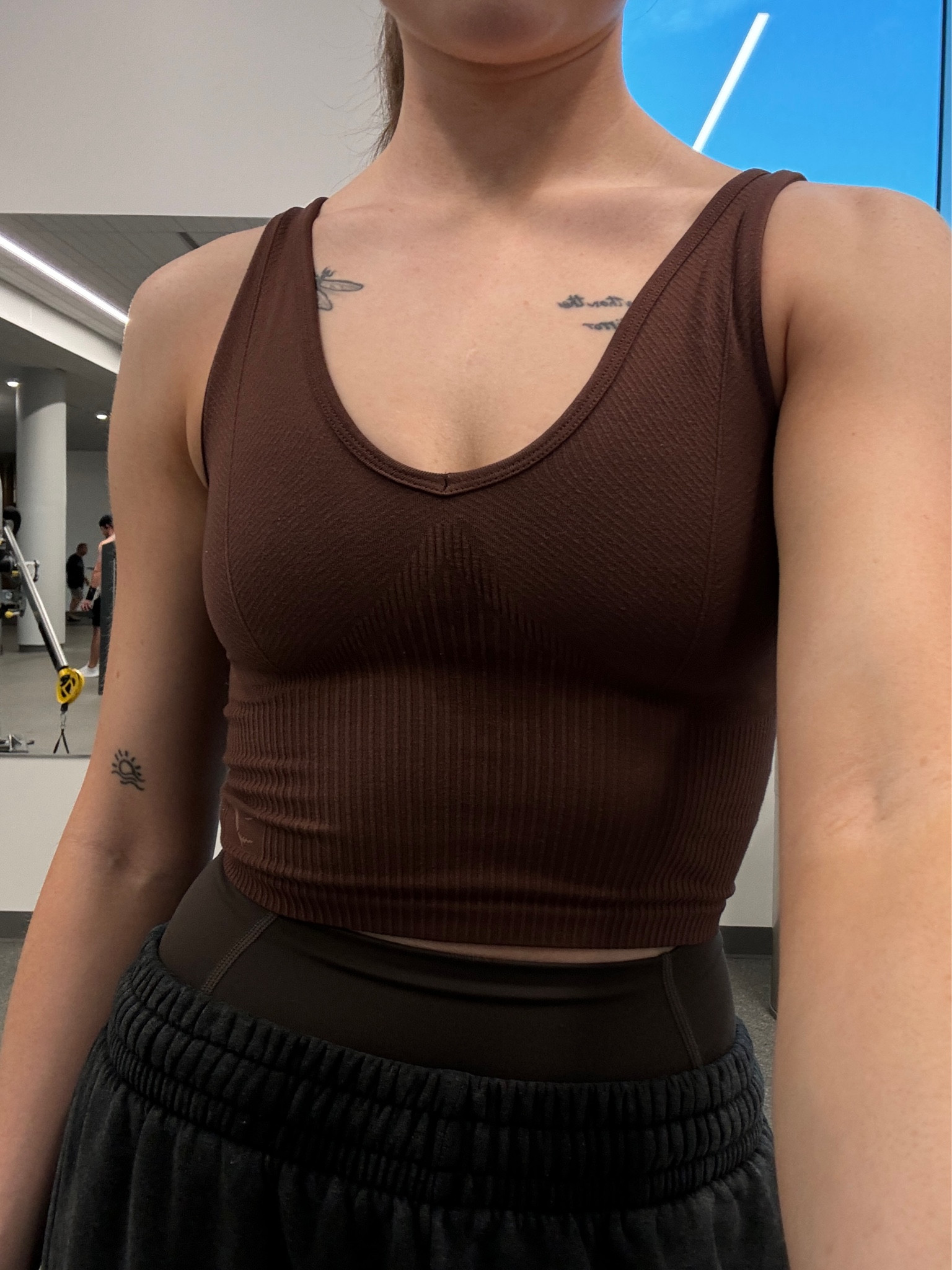 snatch tank top (closest one they have available now linked) 

#LTKfindsunder50 #LTKfitness #LTKActive