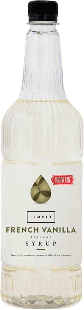 Simply Sugar Free French Vanilla Syrup, Low Calorie, Vegan & Nut Free Flavoured Syrup for Coffee,... | Amazon (UK)