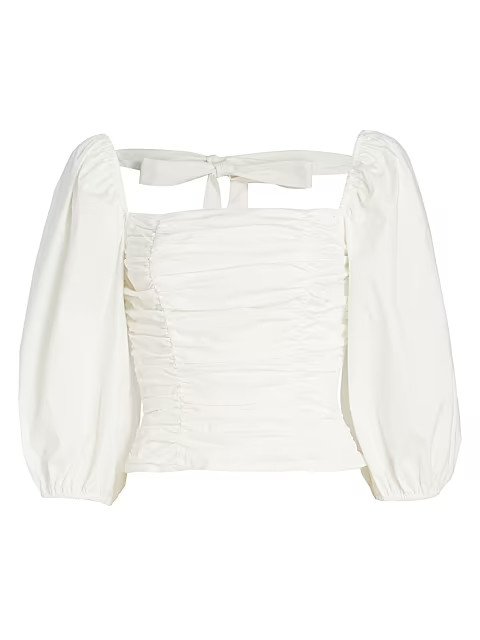 Isla Puff-Sleeve Blouse | Saks Fifth Avenue