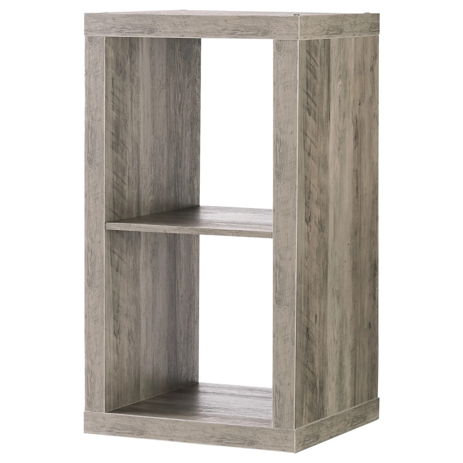 Better Homes & Gardens 2-Cube Storage Organizer, Rustic Gray - Walmart.com | Walmart (US)