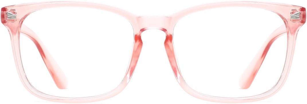 TIJN Blue Light Blocking Glasses Square Nerd Eyeglasses Frame Anti Blue Ray Computer Game Glasses | Amazon (US)
