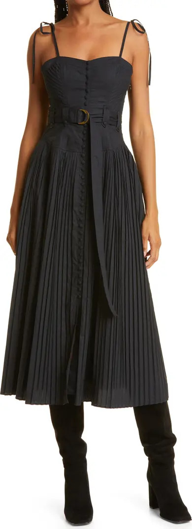 Ulla Johnson Cosette Belted Midi Dress | Nordstrom | Nordstrom