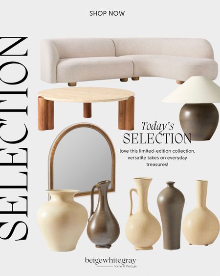 Today’s selection! The new west elm collaboration with Colin King is beautiful! The collection of vases are beautiful and the lamp is on my wish list!! Loving this gorgeous coffee table and sofa combo! And the arched mirror is beautiful as well. 

#LTKstyletip #LTKSeasonal #LTKhome