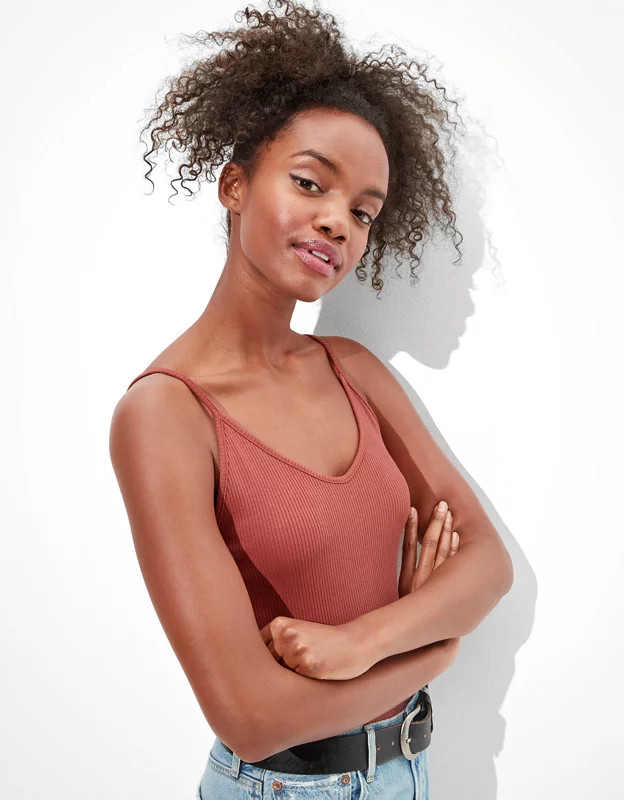AE V-Neck Bodysuit | American Eagle Outfitters (US & CA)