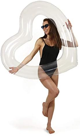 LÔTELI Heart Pool Float (Clear) | Amazon (US)