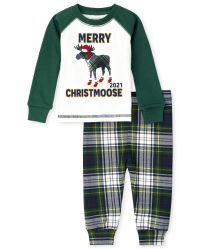 Unisex Baby And Toddler Matching Family Christmoose Snug Fit Cotton Pajamas | The Children's Place