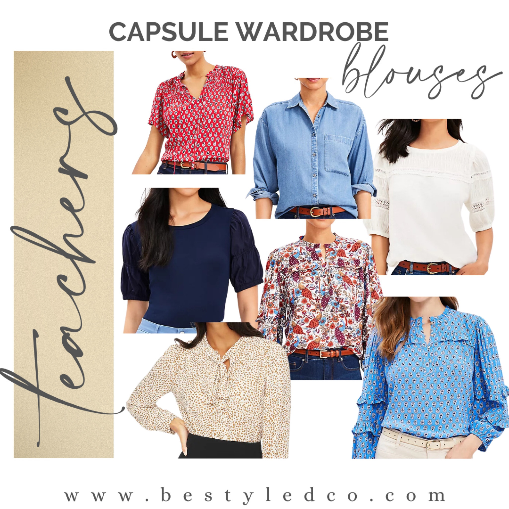 Teacher capsule wardrobe- teacher outfits - blouses - tops for teachers 

#LTKBacktoSchool #LTKFind #LTKunder100