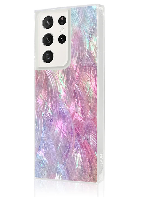 SQUARE® Pink Mother of Pearl Galaxy Case | FLAUNT