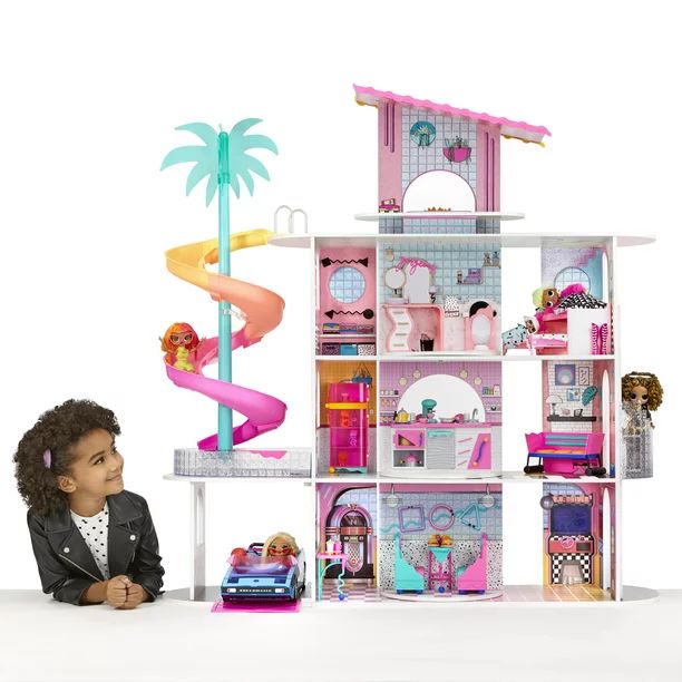LOL Surprise OMG House of Surprises – New Real Wood Doll House w 85+ Surprises | 4 Stories, 10 ... | Walmart (US)