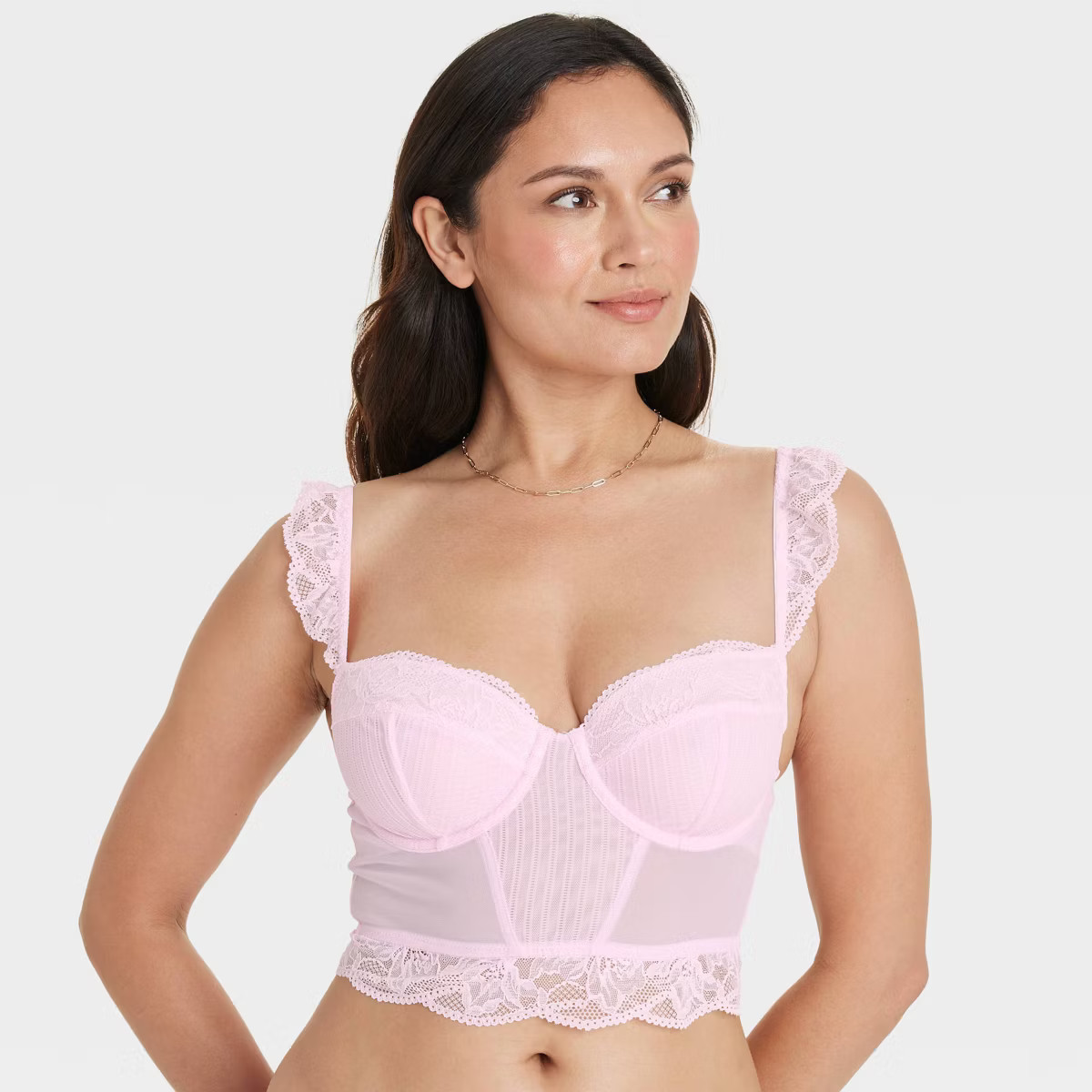 Women's Lace And Mesh Corset - Auden™ | Target