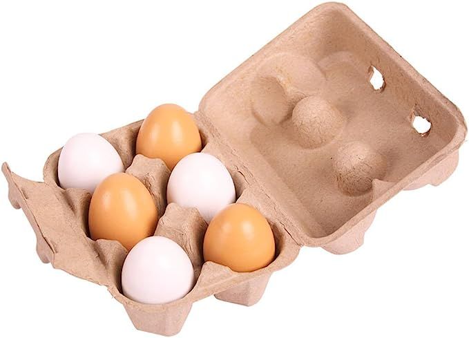 Bigjigs Toys Six Eggs in Carton | Amazon (US)