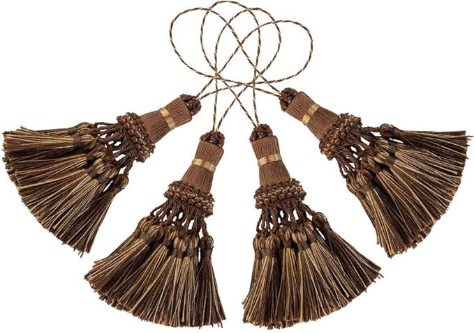 BEL AVENIR Elegant Polyester Tassel Handmade Colorful Craft Tassels Charms for Key Chain Straps D... | Amazon (US)