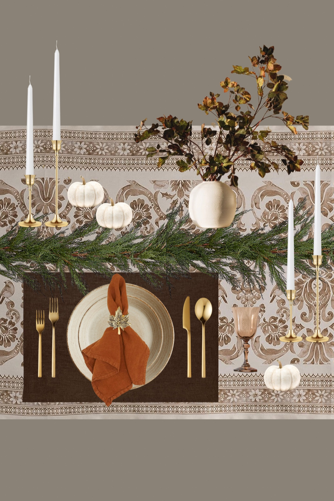 Thanksgiving table styling 🍷🦃🍁

#LTKhome #LTKSeasonal