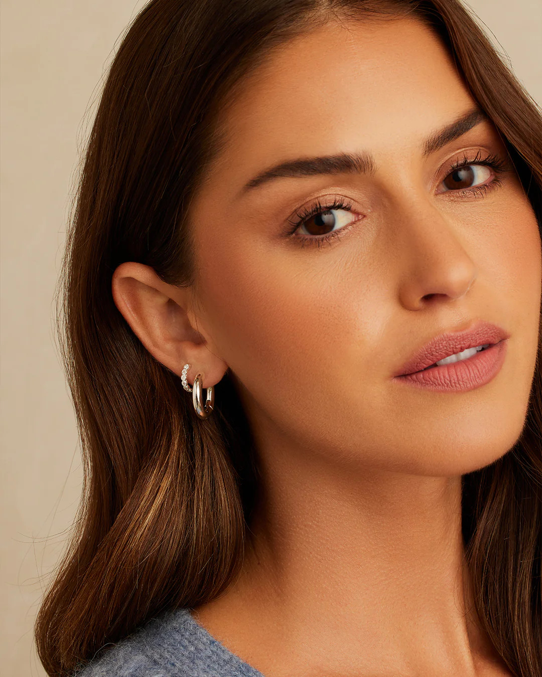 Madison Shimmer Huggies | gorjana