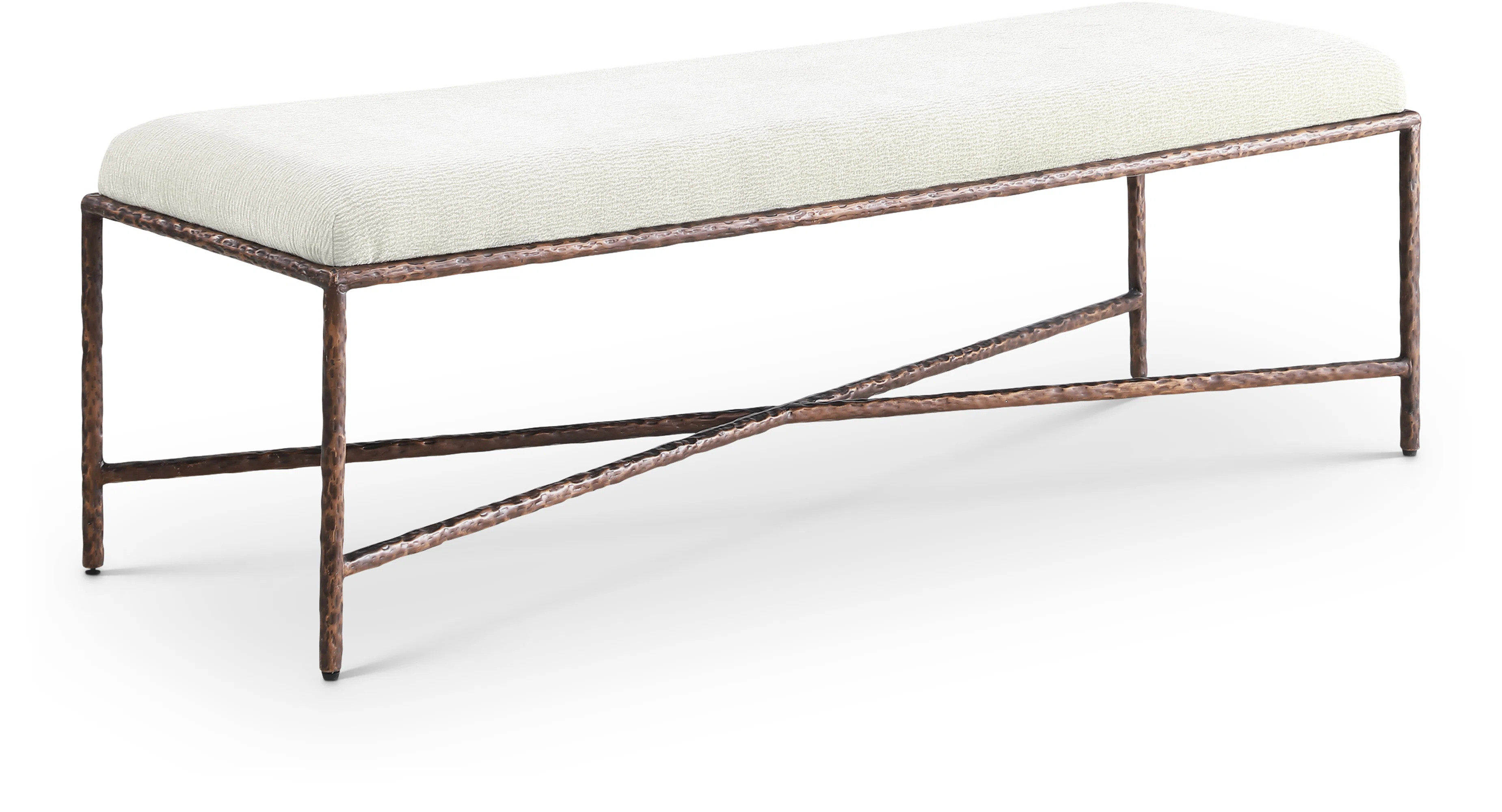 Iyania Chenille Fabric Bench | Wayfair North America