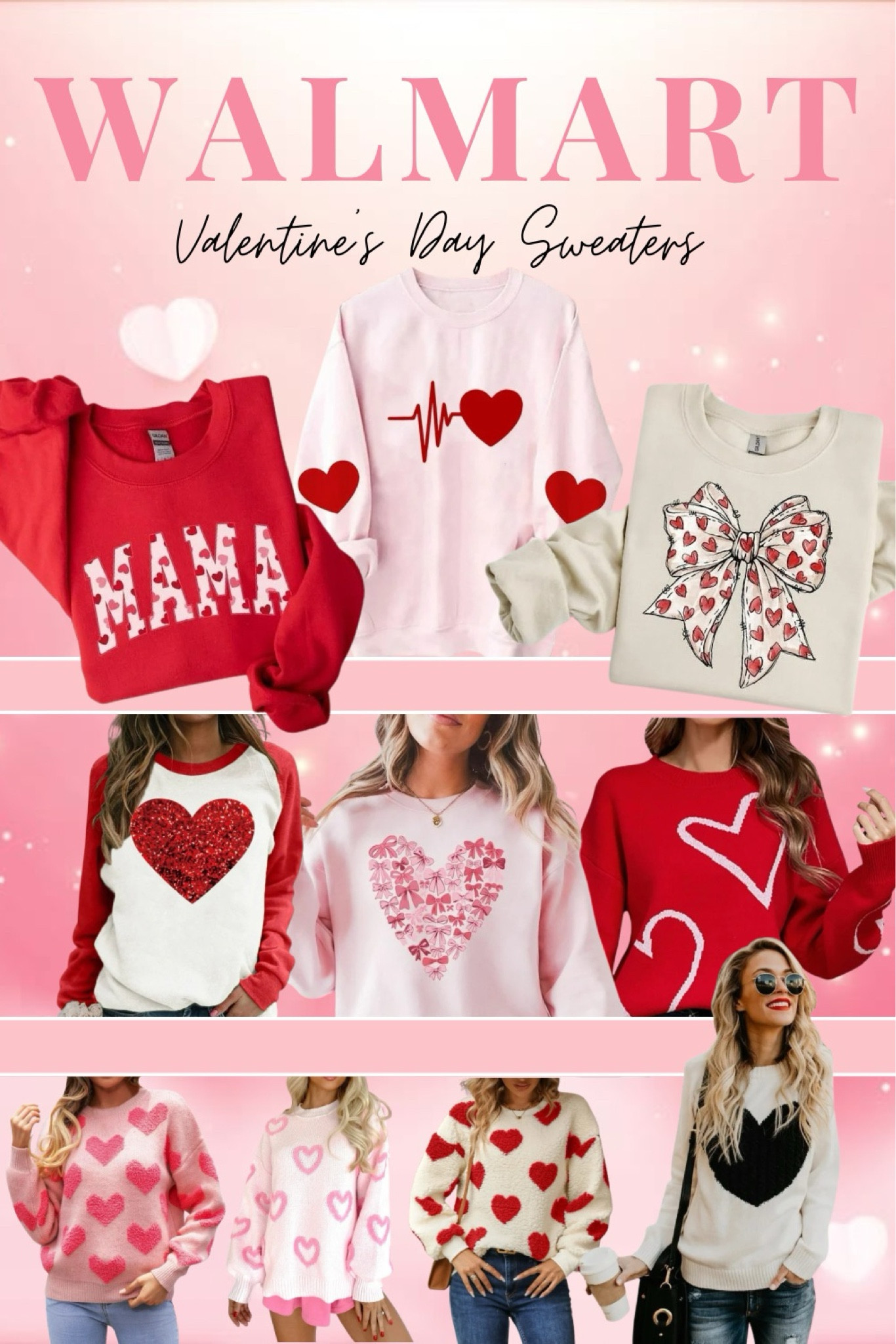 These sweaters make my ♥️ skip a beat. Walmart has so many cute options for Valentine’s Day! 🥰


#walmart #walmartdeals #walmartfinds #valentinesday #sweaters #hearts 

#LTKSeasonal #LTKSaleAlert #LTKStyleTip