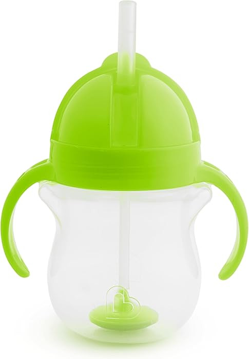 Munchkin Any Angle Sippy Cup for Toddlers, Spill Proof Weighted Straw Cup with Transition Handles... | Amazon (US)