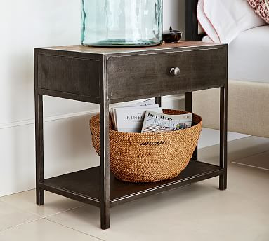 Big Daddy's Antiques 29" Metal Nightstand | Pottery Barn (US)