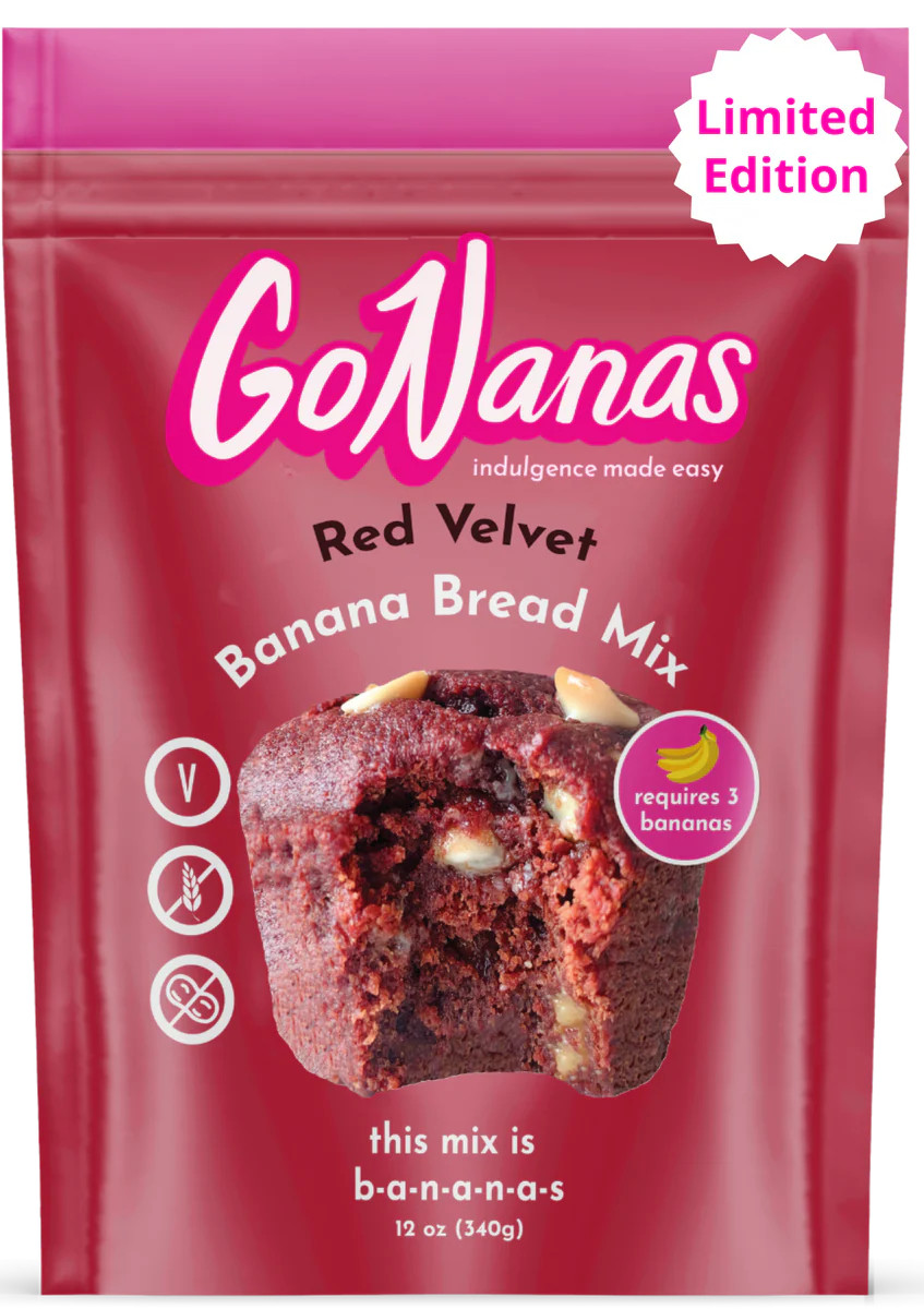 Red Velvet Banana Bread Mix | Go Nanas | GoNanas