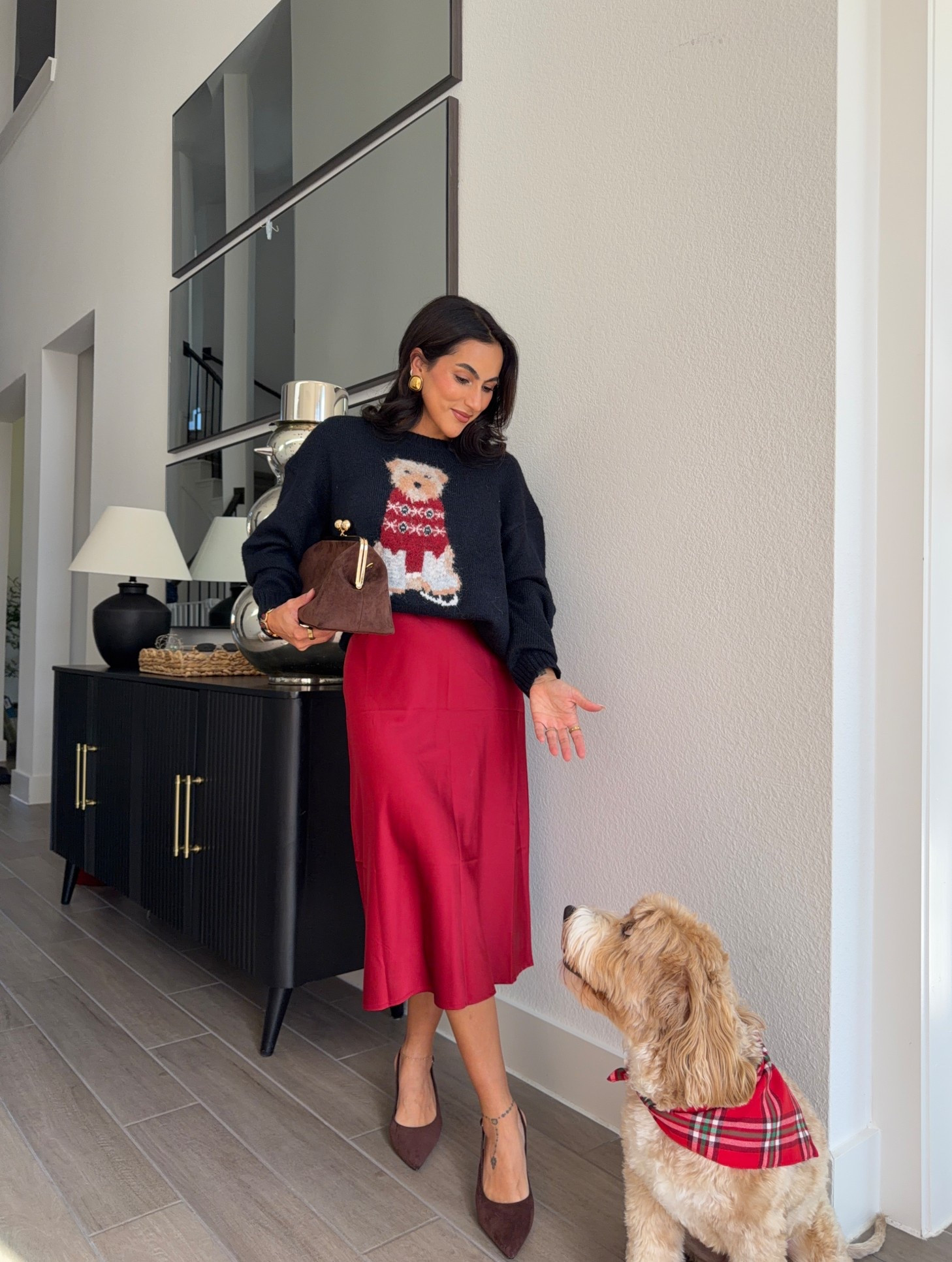 Thanksgiving outfit @targetstyle 
Sweater small, skirt small #targetstyle 

Thanksgiving outfit, holiday wear, cozy sweater 

#LTKPetite #LTKSeasonal #LTKHoliday