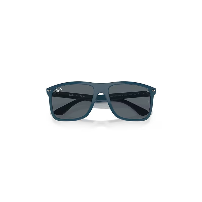 Ray-Ban Boyfriend Two Sunglasses Blue Frame Blue Lenses 57-18 | Ray-Ban (US)