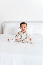 Ribbed Bear Footed Onesie | Little Pajama Co.