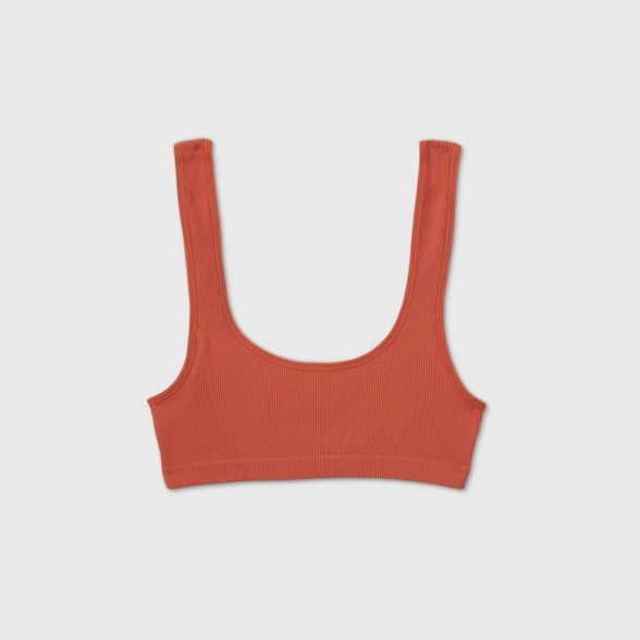 Women's Scoop Neck Ribbed Bralette - Colsie™ | Target