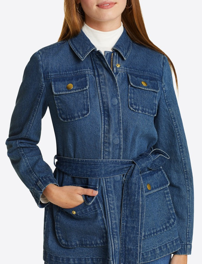 Denim Field Jacket | Draper James (US)