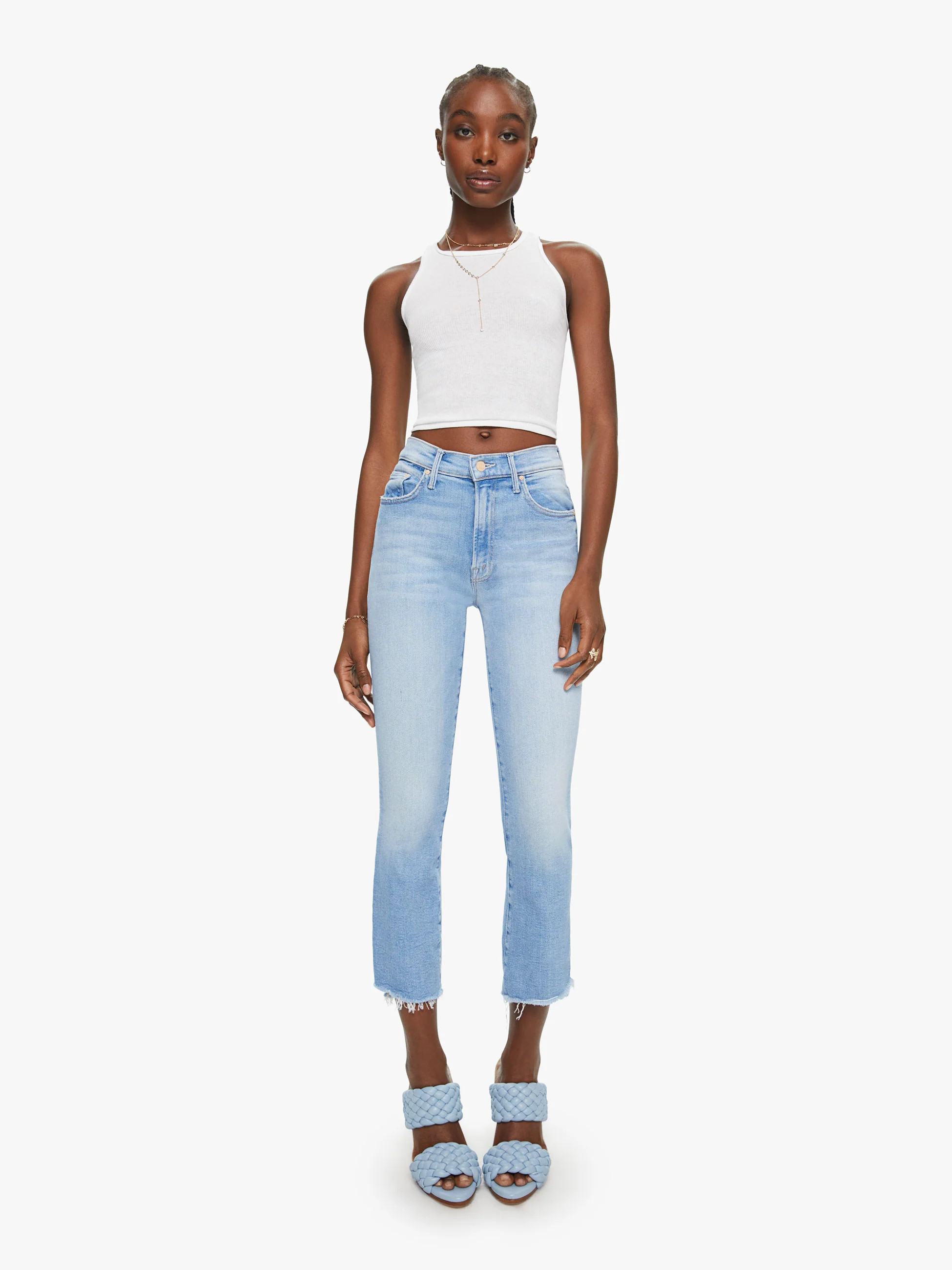 The Insider Crop Step Fray | Mother Denim